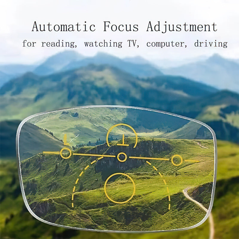 BowLift | 2024 new high hardness anti-blue light sapphire reading glasses dual focus intelligent reading glasses