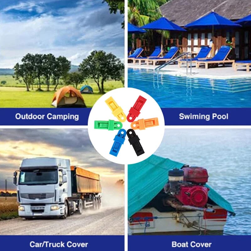 BowLift | Adjustable Heavy Duty Lock Grip for Tarp & Shade Cloth