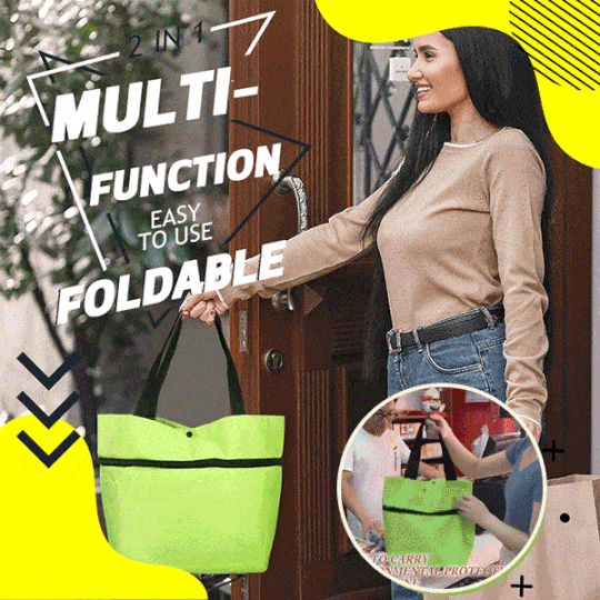 BowLift | 2 In 1 Folding Shopping Cart Tote Bag