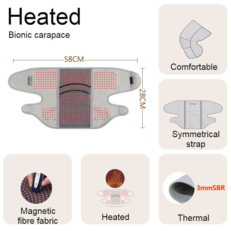BowLift | Far Infrared Thermal Knee Warmer, with Super Warm Fabric & Bionic Carapace Design, for Winter, Travel & Outdoors