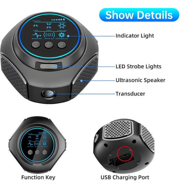BowLift | Plug-In Ultrasonic Rat Repellent | Chemical-Free. Silent & Covers Up to 3200 sq. ft. for Indoor and Outdoor Use
