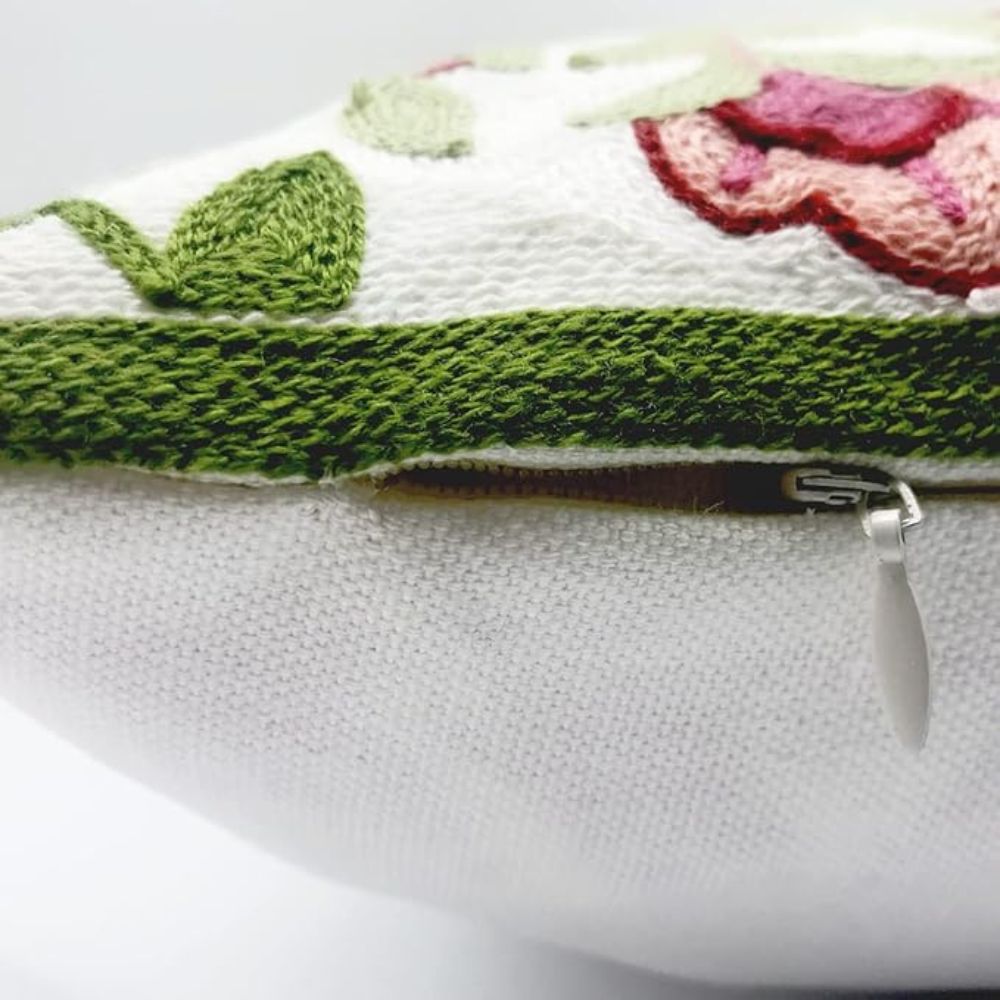 BowLift | Ethereal Embroidery Floral Cushion Cover