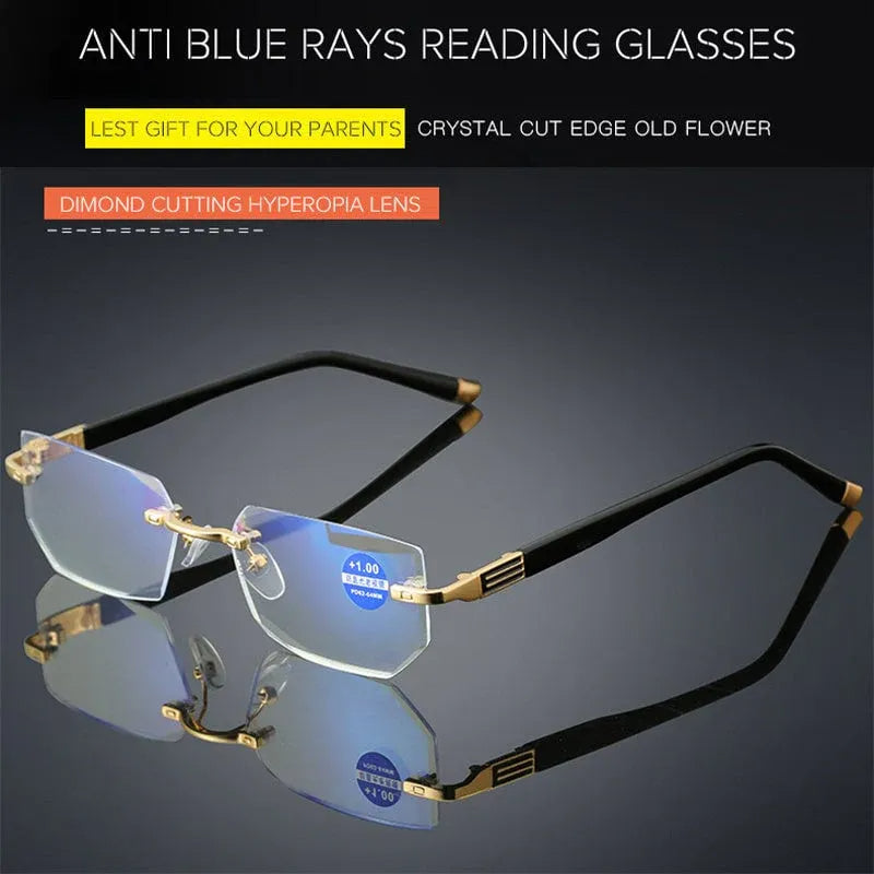 BowLift | Progressive reading glasses with high hardness and anti-blue light filter for distance and near viewing