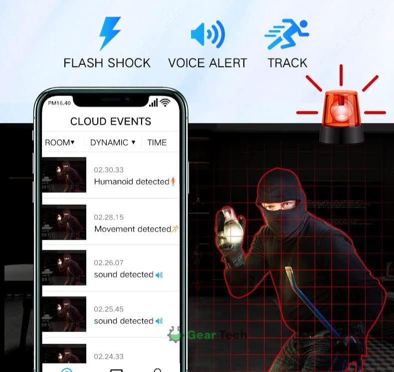 BowLift | 1080P Wireless WiFi Security Camera | Weather-Resistant, App-Controlled & Ideal for Indoor and Outdoor Surveillance | Small Closed Circuit Camera