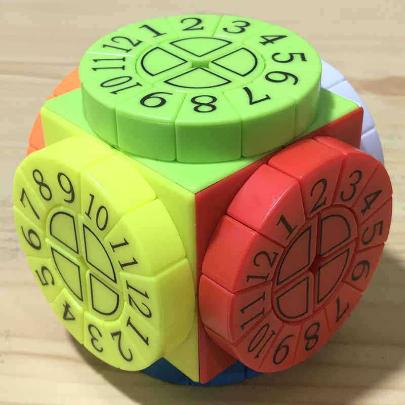 BowLift | Hardest Magic Cube, with 6 Color Surfaces and 6 Roulette Wheels, for Kids and Adults