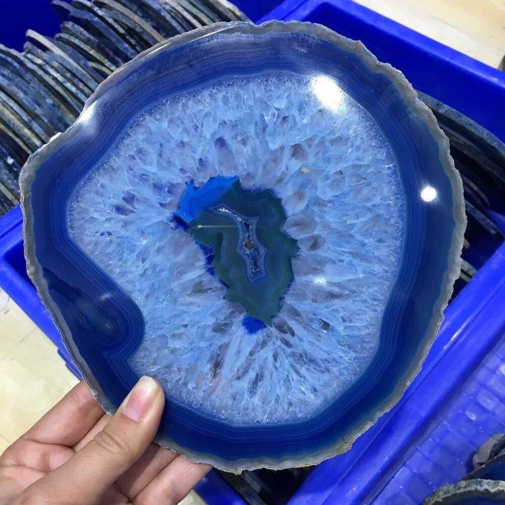 BowLift | Blue Agate Crystal Disc