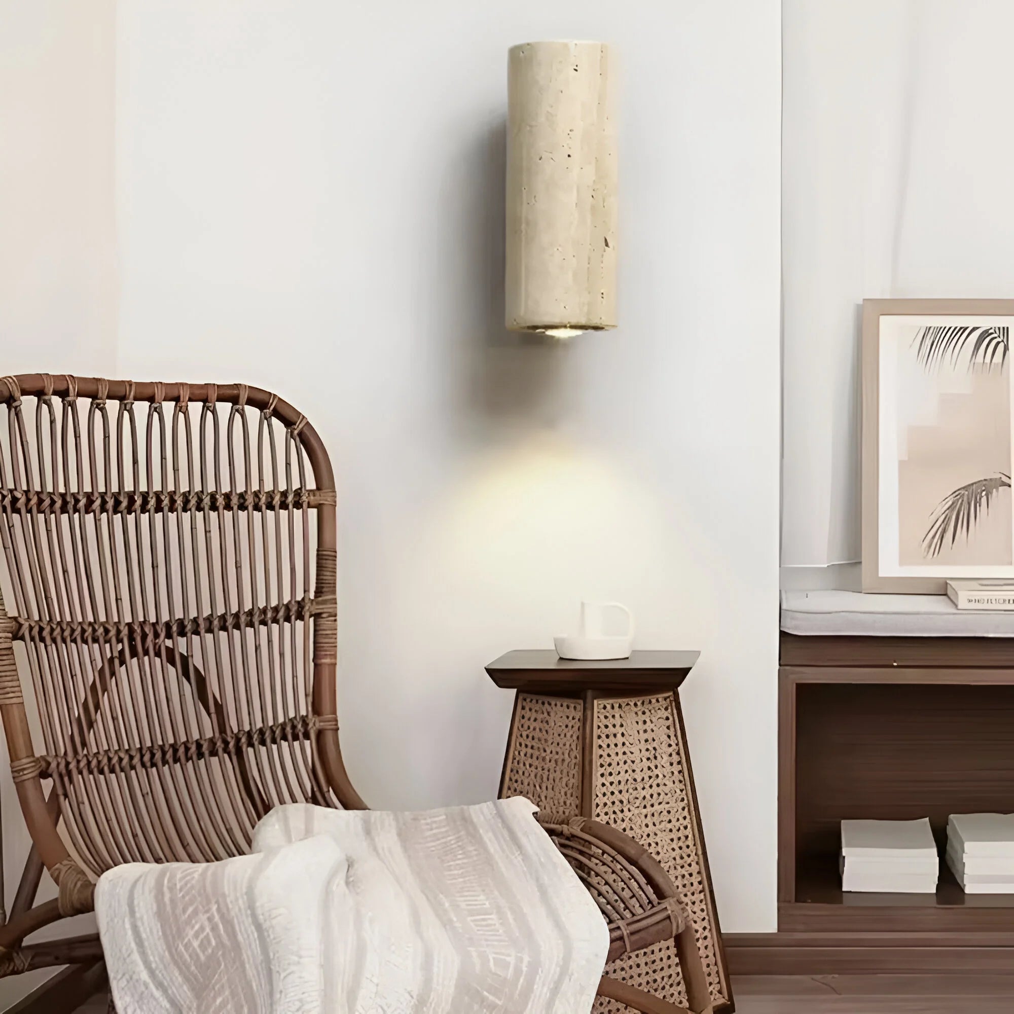 StoneLuxe – Natural Travertine Wall Light