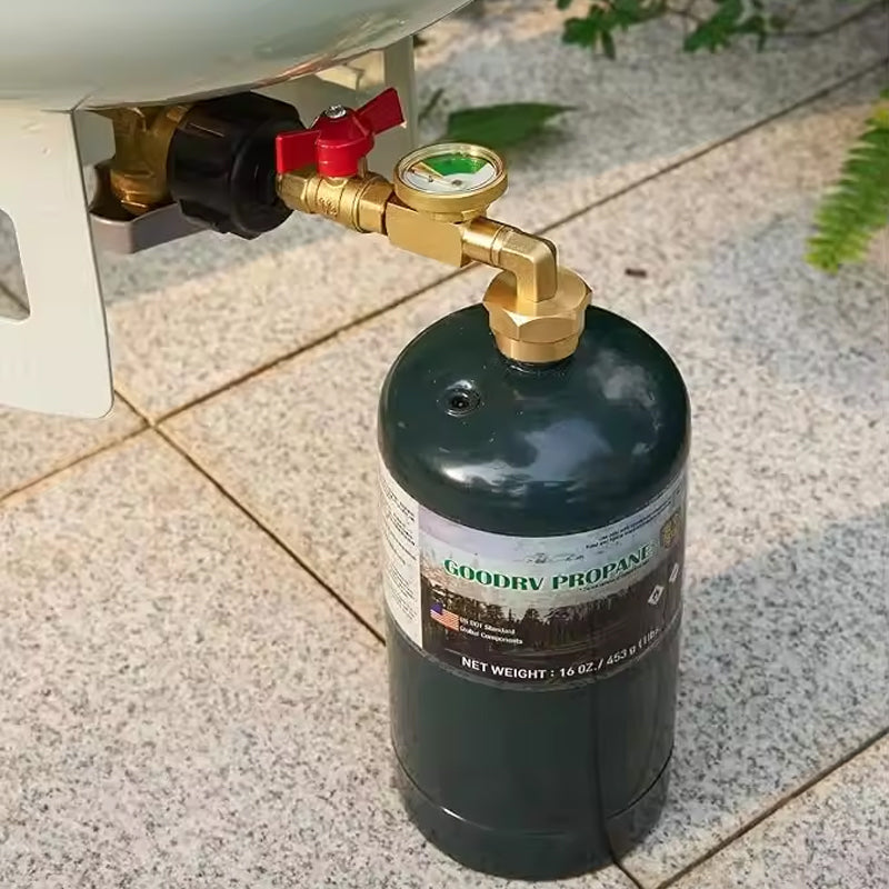 BowLift | Highly Rated Propane Refill Elbow Adapter with Tank Indicator
