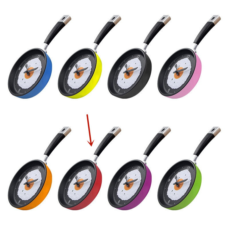 BowLift | Fried Egg Pan Clock Silent Clock Wall Clock Wall Clock