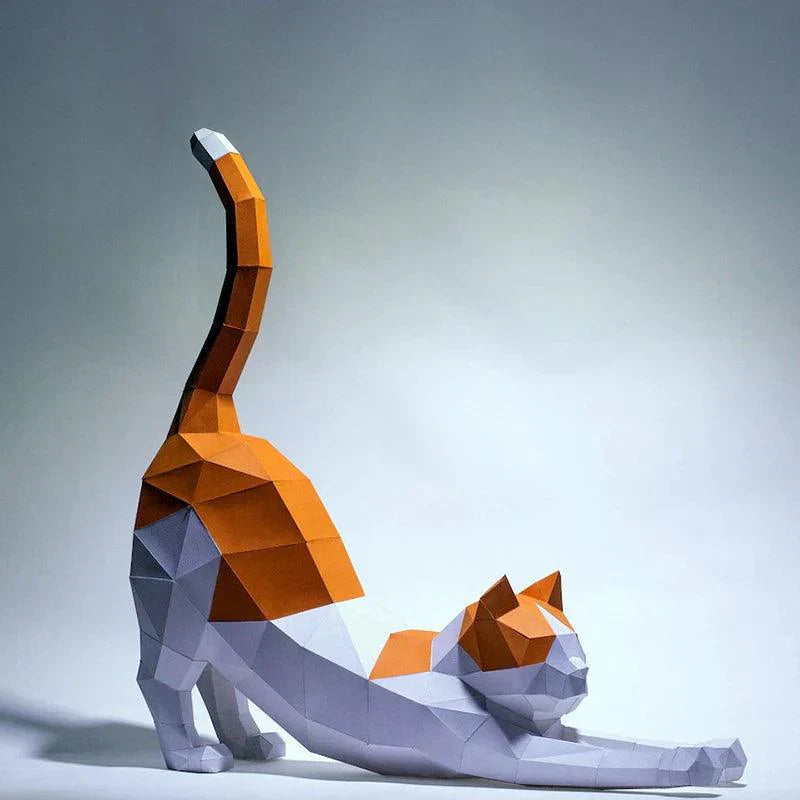 BowLift | 3D Creative Set Paper Cat for Self-Assembly
