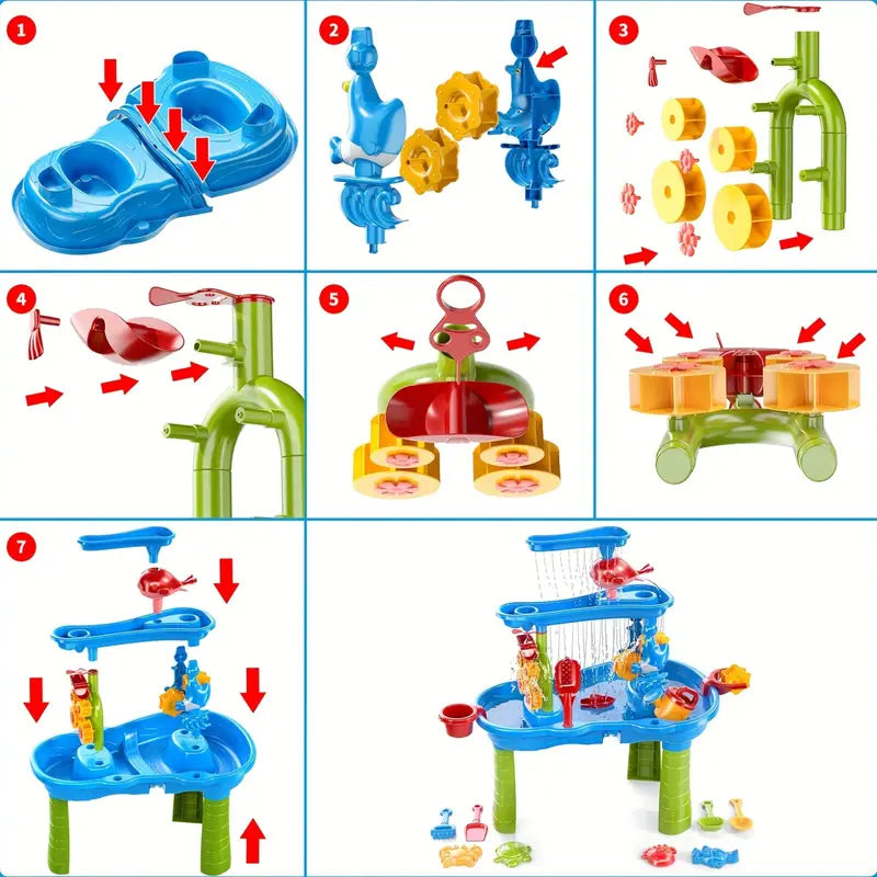 BowLift | 3-Layer Sand and Water Table | Fun & Educational Playset for Kids Ages 1–5