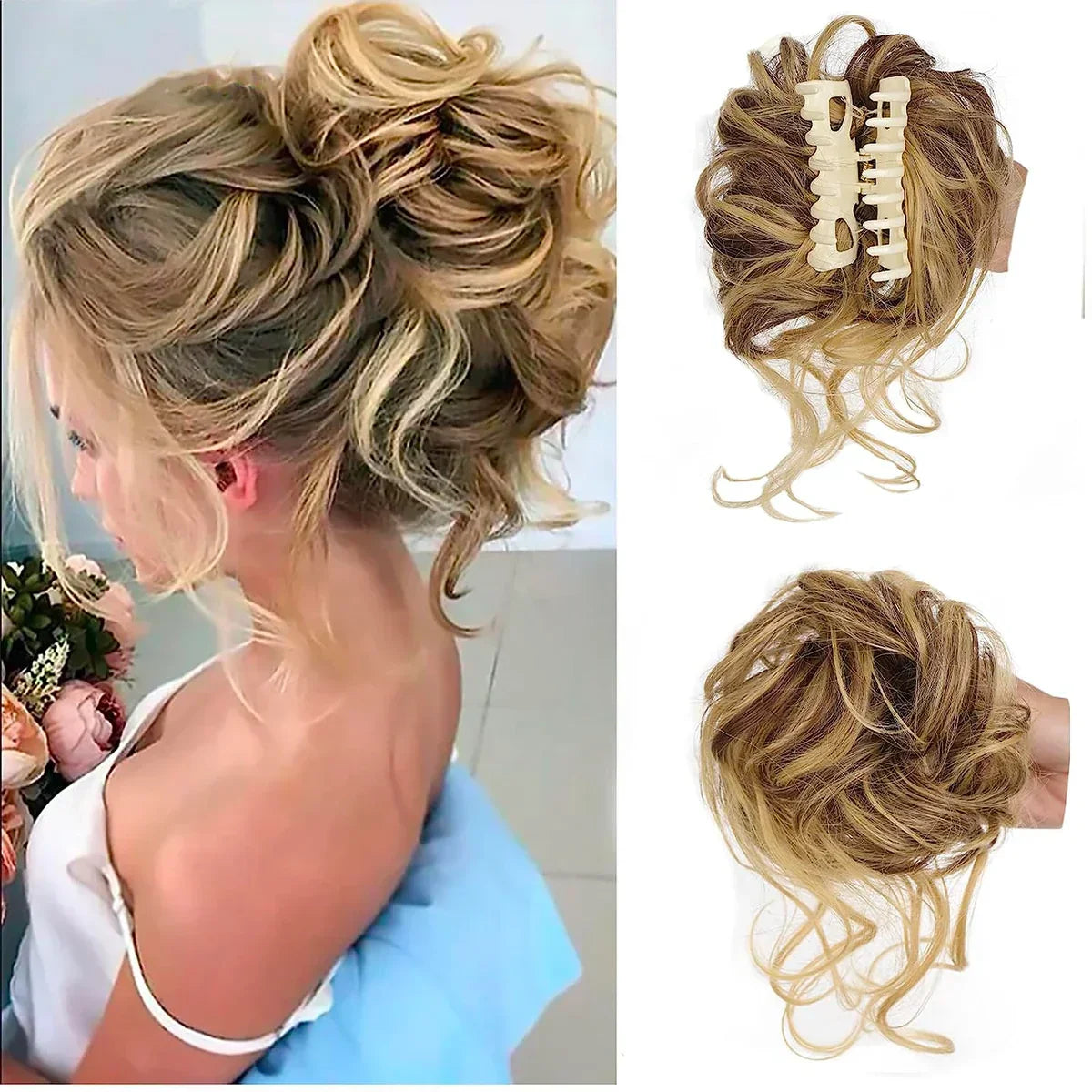 CurlyBun: Instant Curled Bun Hair Clip