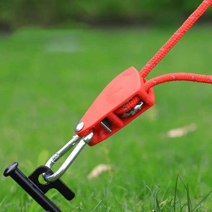 BowLift | 4 pieces | Adjustable outdoor camping rope – stable, reflective and compact