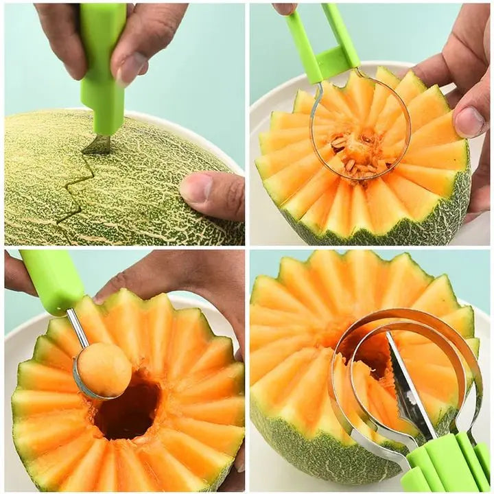 BowLift | 4-in-1 Stainless Steel Fruit Cutter Set