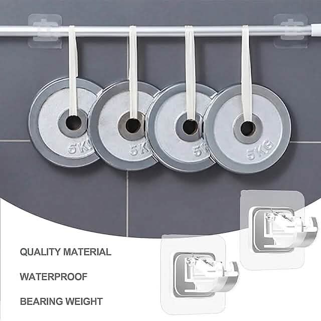 BowLift | 4-part: No drill curtain rod hook holder