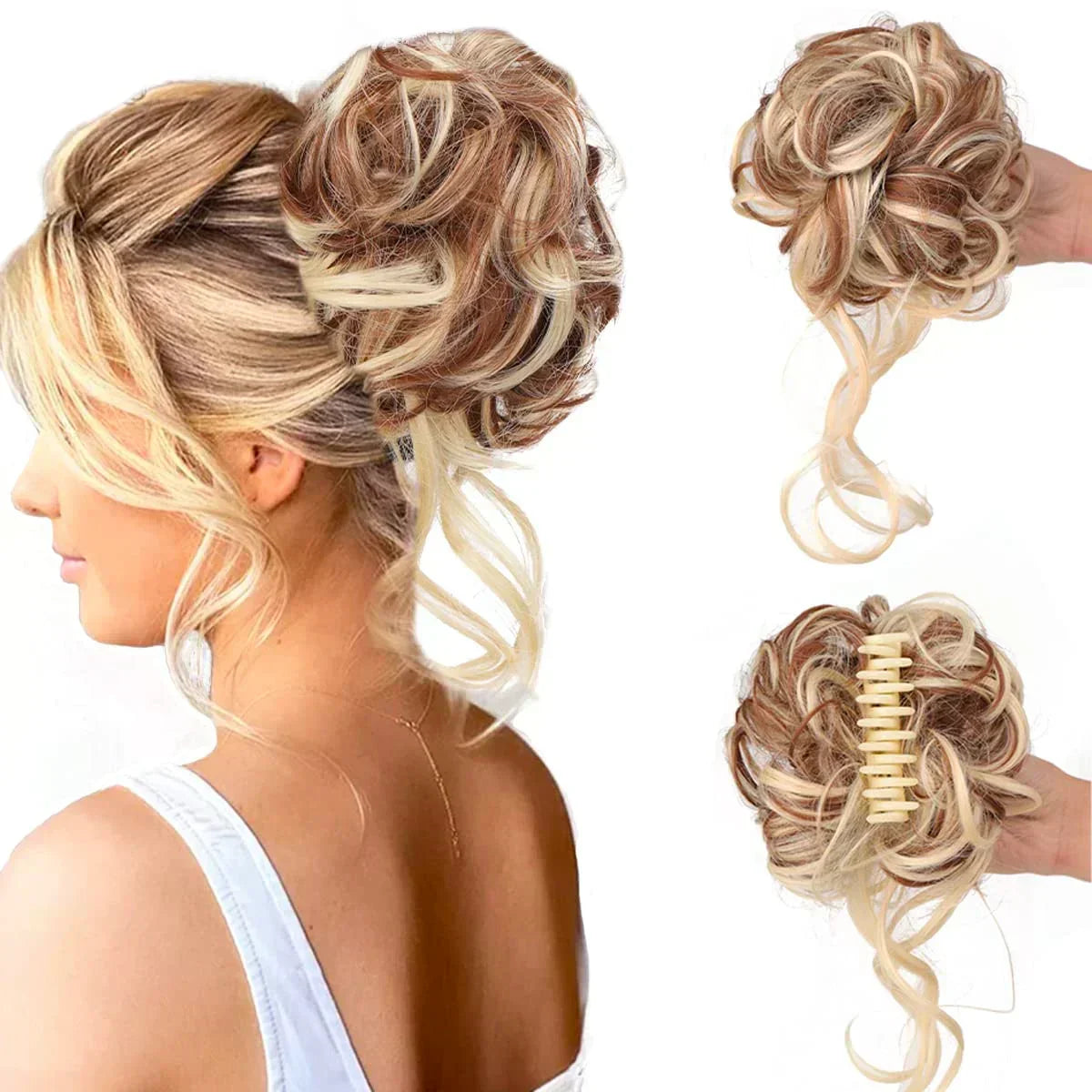 CurlyBun: Instant Curled Bun Hair Clip