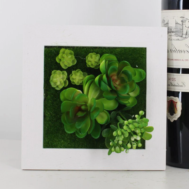 BowLift | GreenFrame Wall Decoration – 3D Art Plant in Modern Hanging Frame