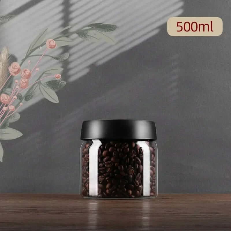 BowLift | Glass Coffee Bean Container – Airtight Aroma Preservation Jar