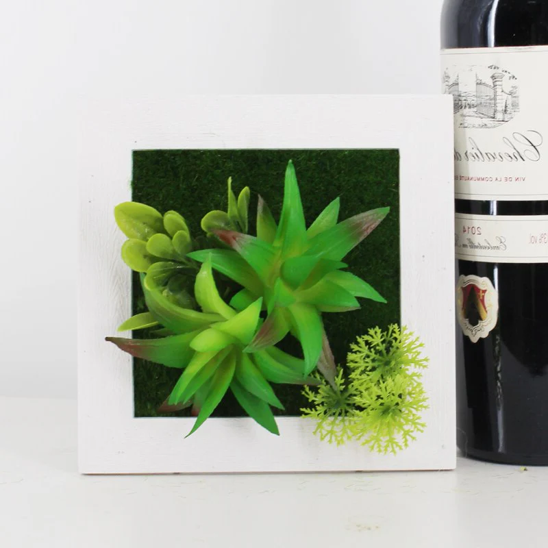 BowLift | GreenFrame Wall Decoration – 3D Art Plant in Modern Hanging Frame