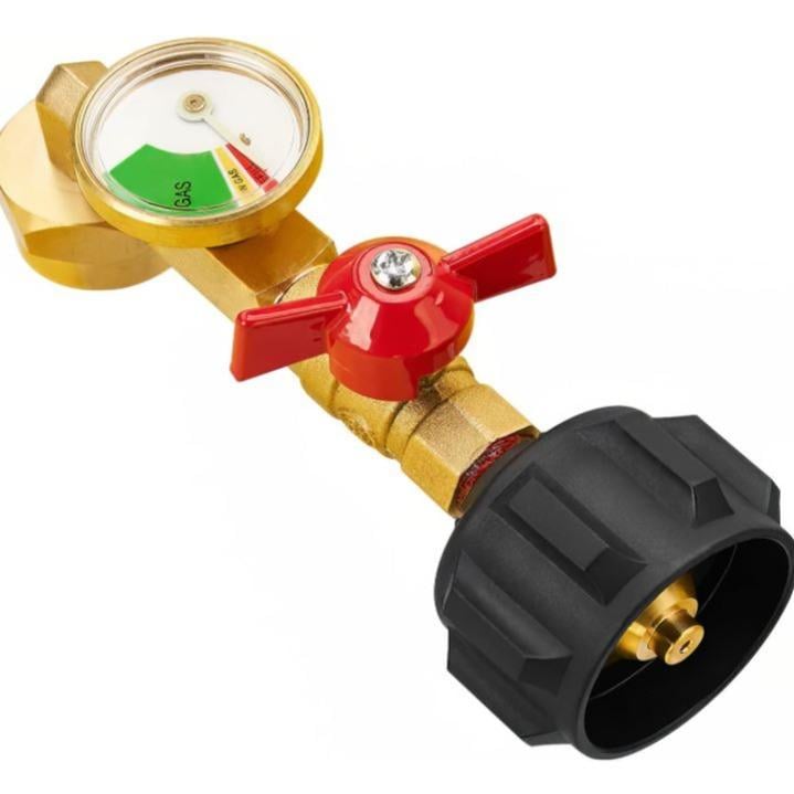 BowLift | Top-Rated Propane Refill Elbow Adapter with Tank Gauge
