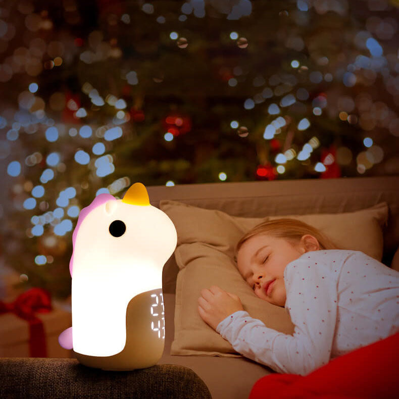 BowLift | Unilora DreamLight Alarm Clock | Unicorn Design | Timer & LED Night Light | Nursery Decor