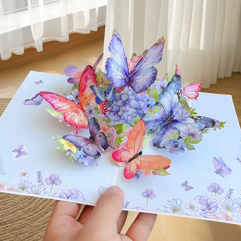 BowLift | Vibrant 3D Butterfly & Daisy Pop-Up Greeting Card