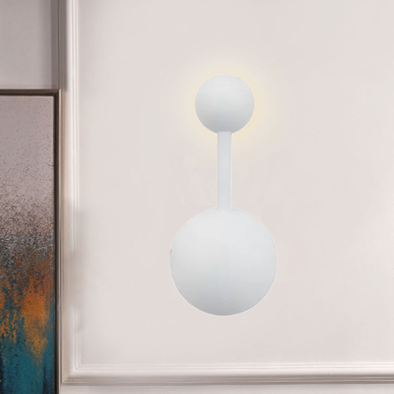 BowLift | 1/2 Light Bedroom Wall Lamp with Molecular Acrylic Shade White Reading Wall Lamp in Warm/White Light