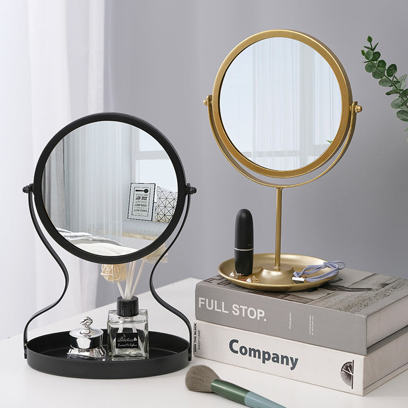 BowLift | Creative Metal Vanity Mirror with Multifunctional Jewelry Storage