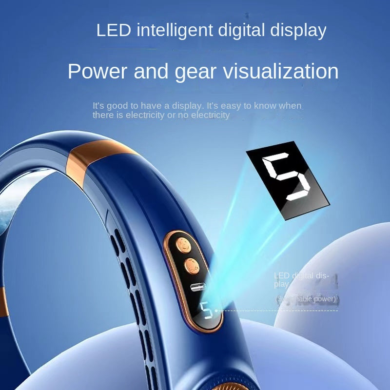 BowLift | Digital Display Wearable Neck Fan