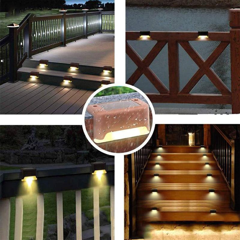 BowLift | Waterproof Stair Solar Lights for Outdoors (4 pieces)
