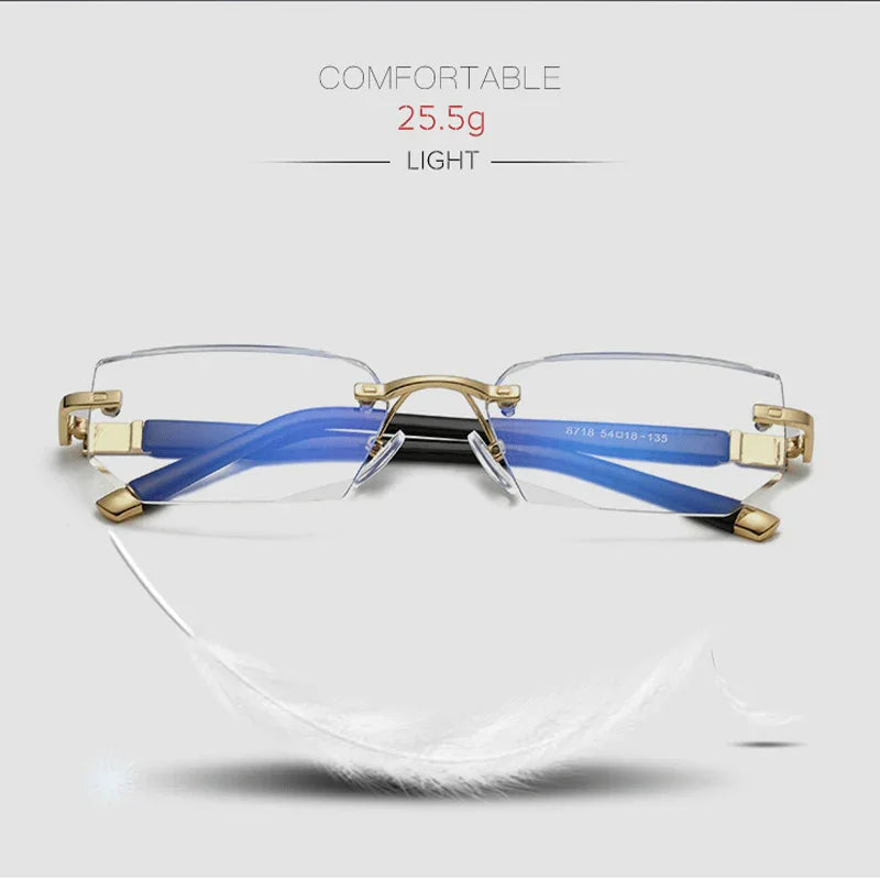 BowLift | Progressive reading glasses with high hardness and anti-blue light filter for distance and near viewing