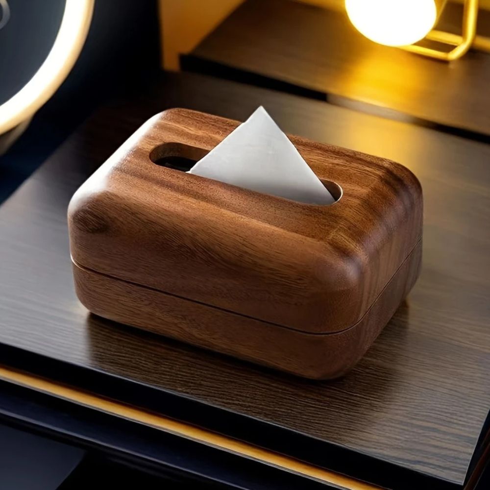 BowLift | Earthtone Wooden Tissue Holder