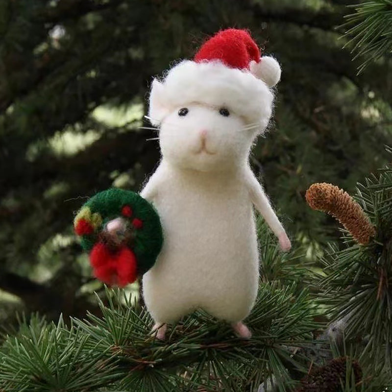 BowLift | Cute Felt Mouse Ornament