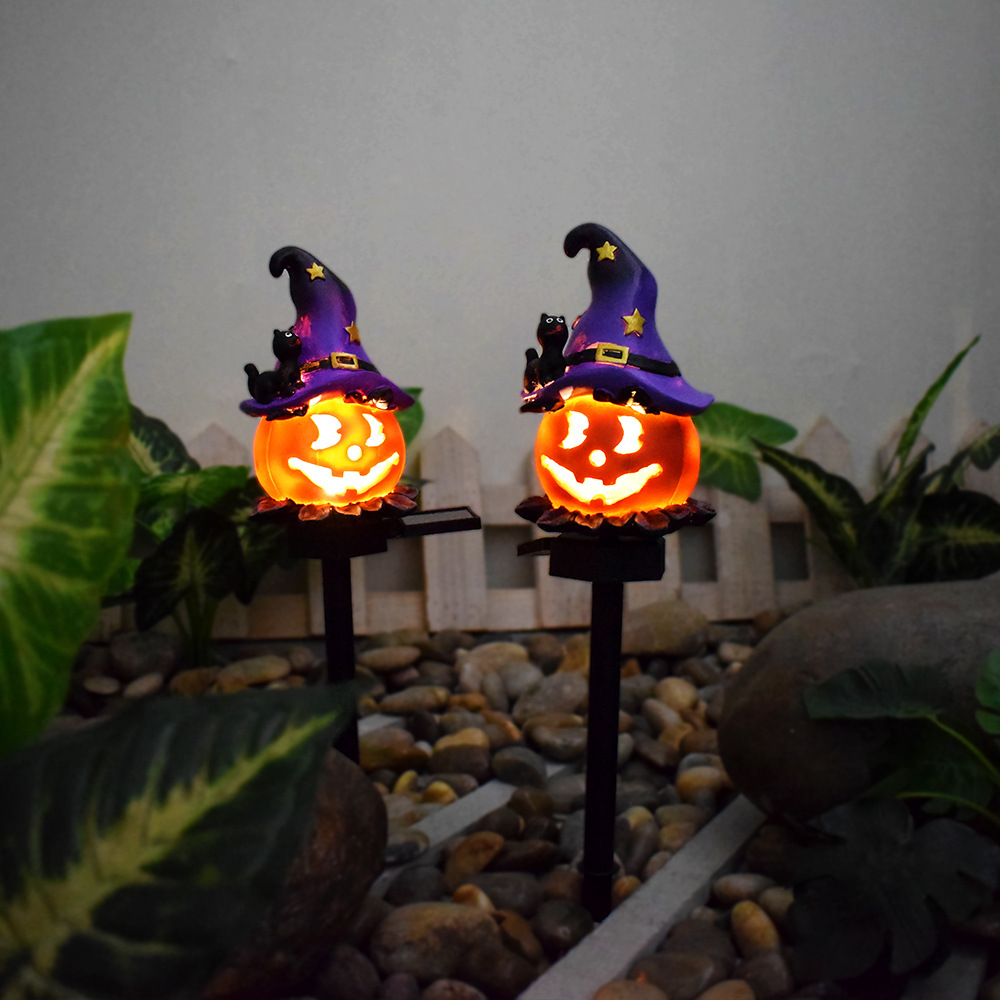 BowLift | Halloween Solar Lights – Decorative LED Garden Lights with Pumpkin and Witch Designs