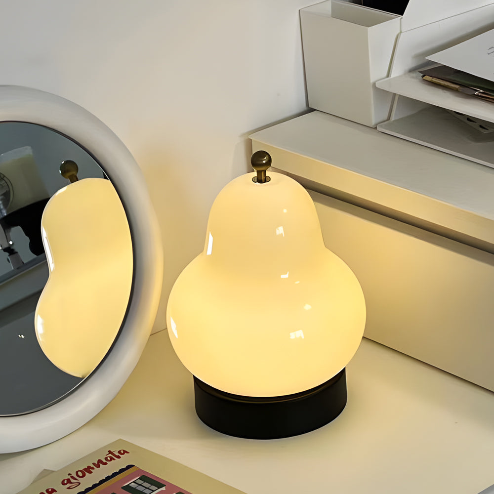 BowLift | Elegant USB Pear-Shaped Table Lamp with Dimmable LED
