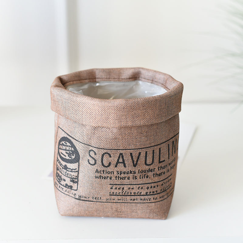 BowLift | Decorative fabric plant pot with print – Versatile storage pot for plants and decor