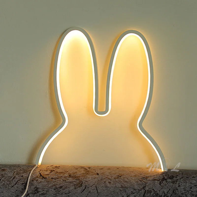 BowLift | USB rechargeable rabbit night light with color change function