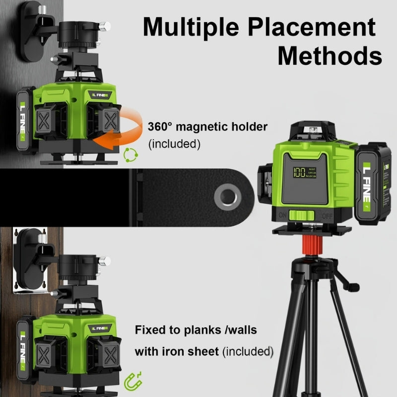 BowLift | 16-Line Professional 4D Laser Level – Precise Measurements and Accurate Alignment