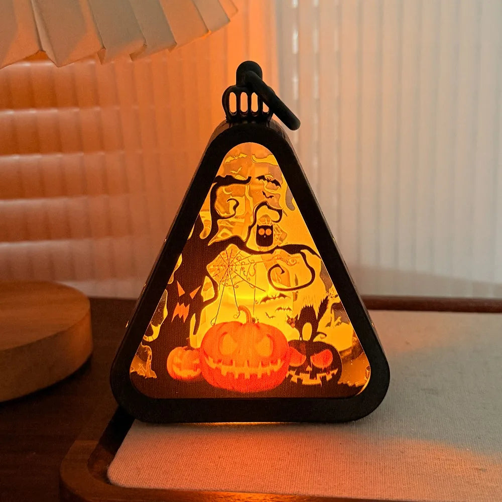 BowLift | Halloween Decor Triangle Table Lamp