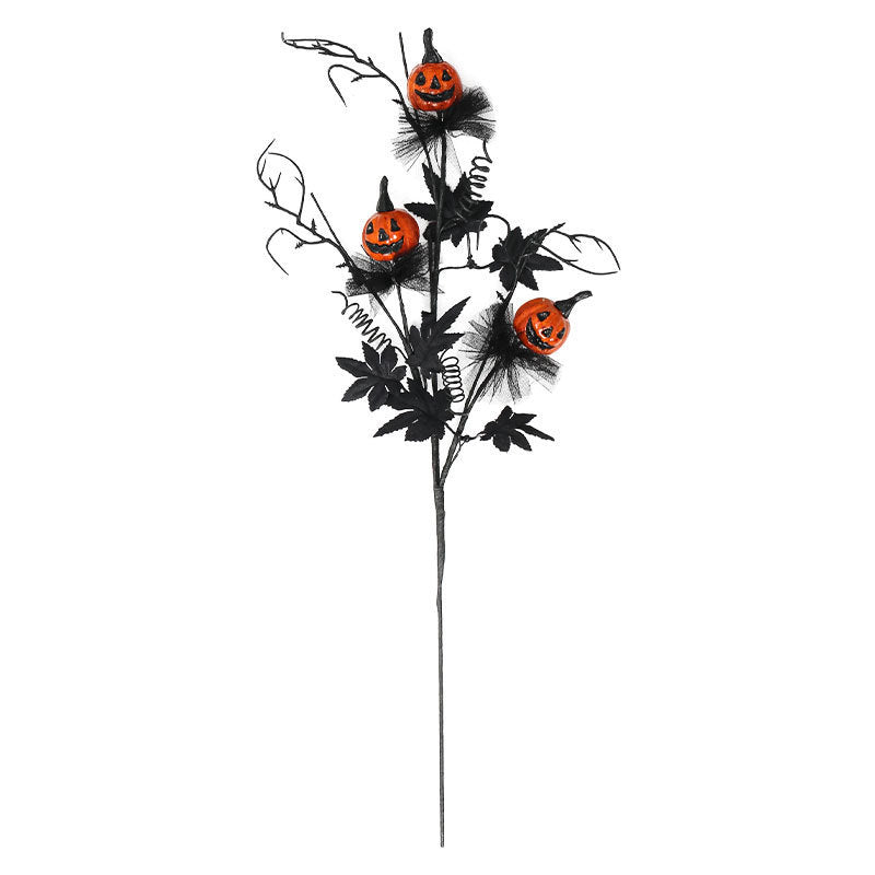 BowLift | Halloween Decoration – Black Pumpkin Branch Ornament