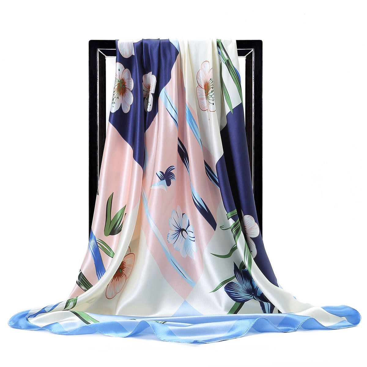 BowLift | Large square scarf Simulation silk scarf All-match scarf Scarf
