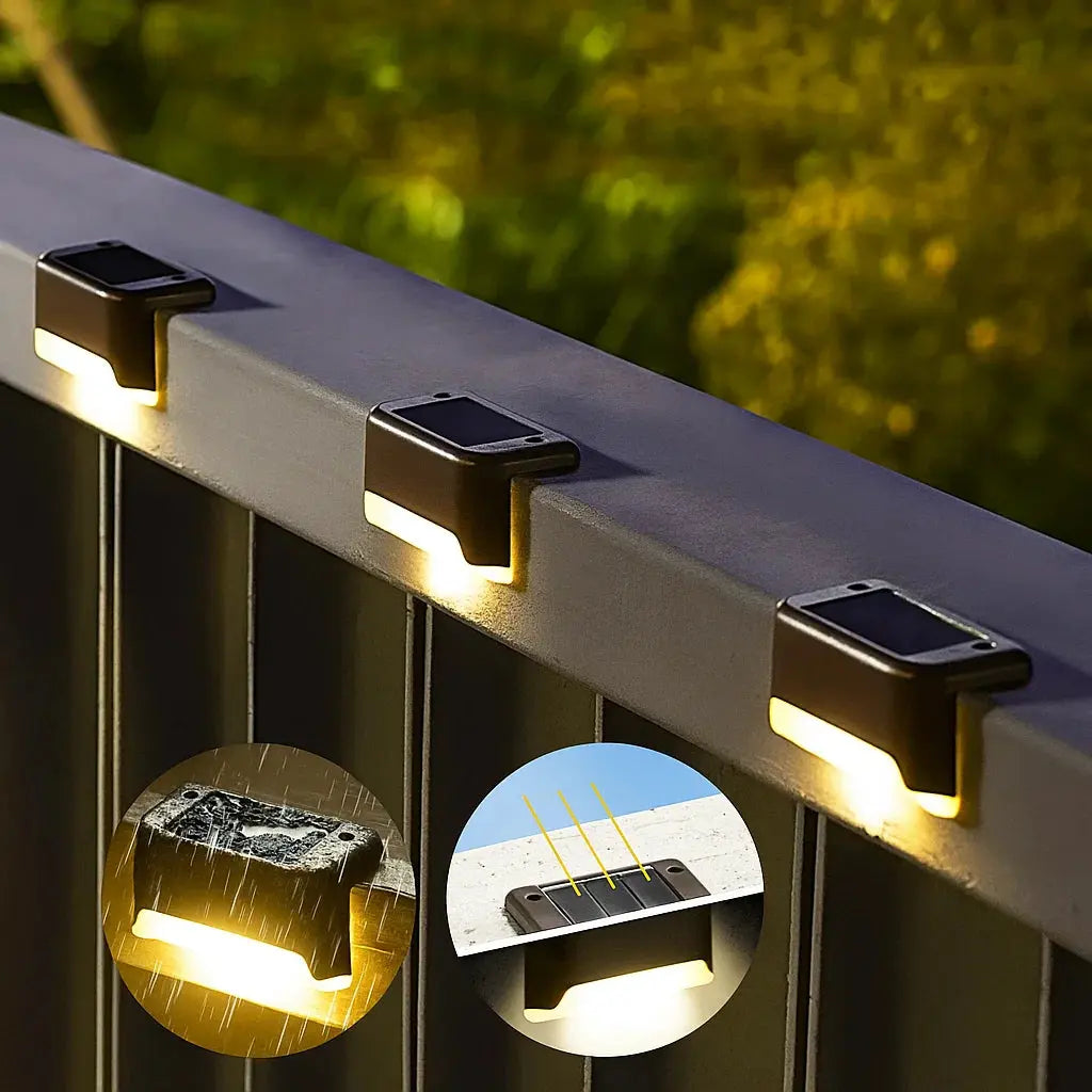 BowLift | 4-Piece Solar Patio Lights – Weatherproof Outdoor Lighting