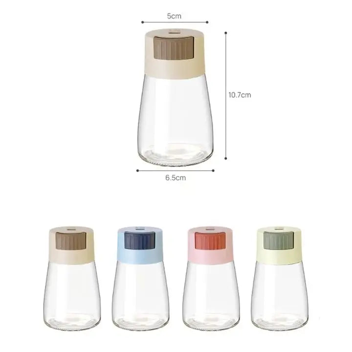BowLift | 4-piece set of adjustable glass spice containers – for stylish seasoning