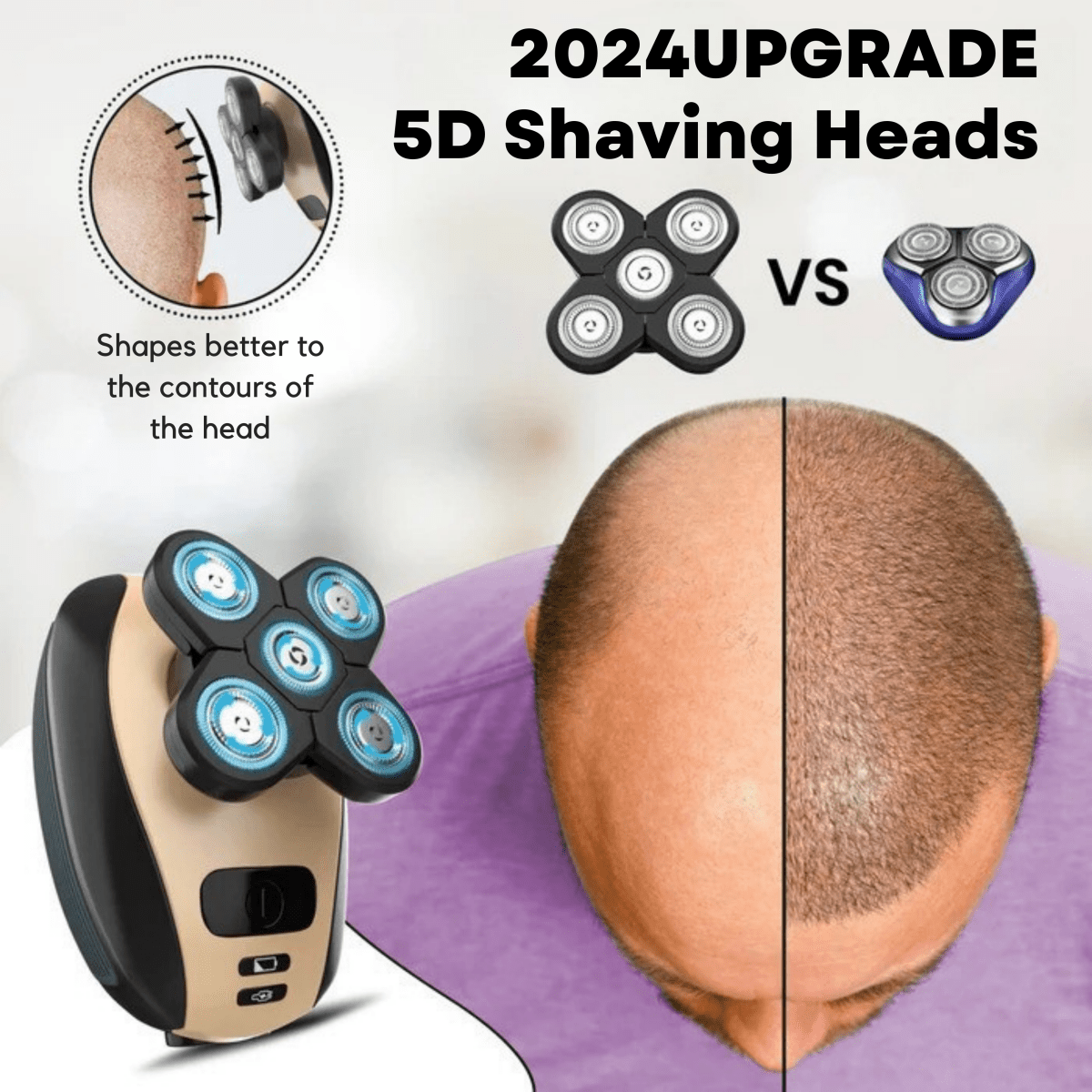 BowLift | GLIDESONIC – 5-in-1 Grooming Razor for Smooth, Irritation-Free Shaving