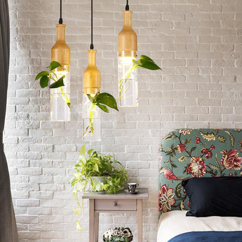 BowLift | Wooden Modern LED Plant Pendant Lights
