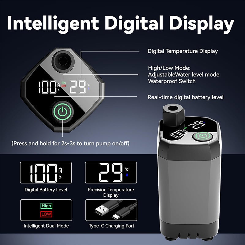 BowLift | Portable Rechargeable Outdoor Camping Shower Pump