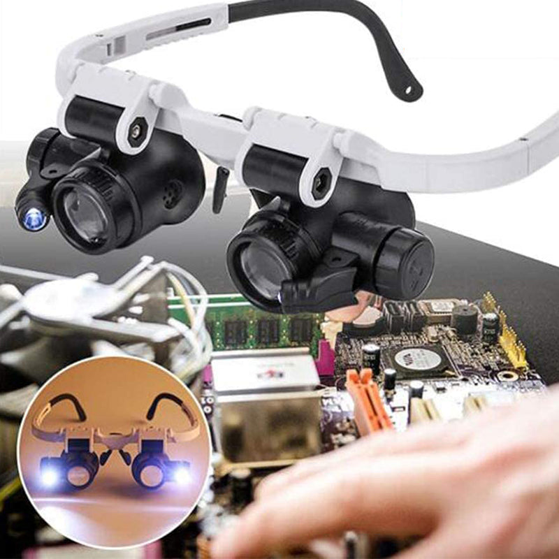 BowLift | Magnifying glasses with LED lamps for double eyes