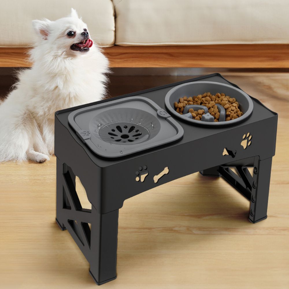 BowLift | Dog Bowl Raised Adjustable Slow Feeder Stand