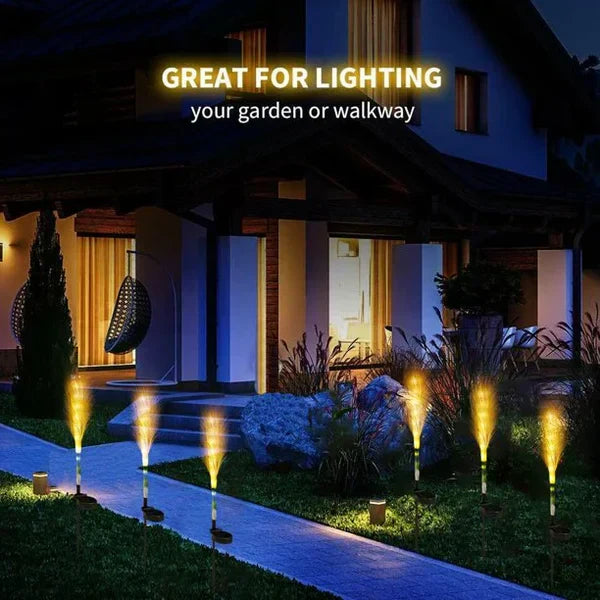 BowLift | Decorative Rattan Garden Lighting – Solar Lamp in Grass Design for Outdoor Use
