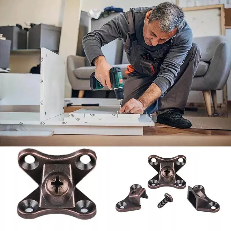 BowLift | 5+5 | Removable Zinc Alloy Corner Connector – Stable & Rustproof